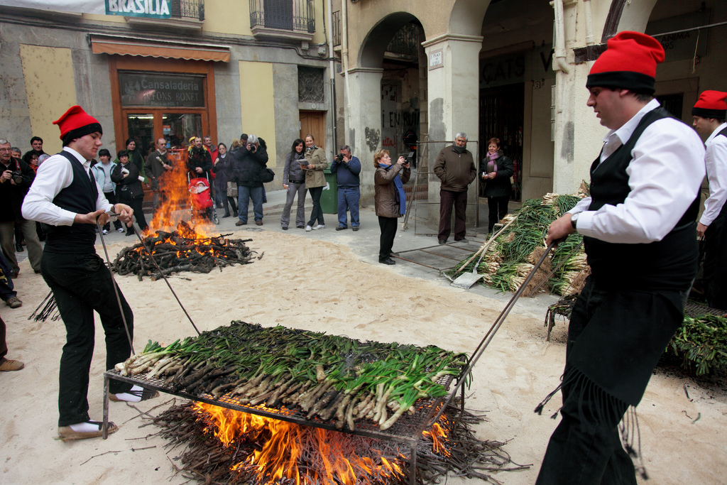 <p>The Calçot is a white onion grown in a very special way so that it is elongated, and that turns out to be one of the typical dishes of Catalan gastronomy.</p>
